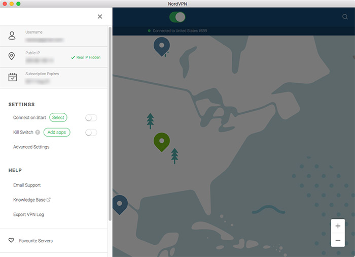 NordVPN software